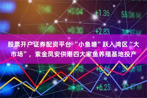 股票开户证券配资平台 “小鱼塘”跃入湾区“大市场”，紫金凤安供港四大家鱼养殖基地投产